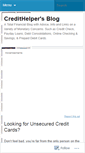 Mobile Screenshot of credithelper.wordpress.com