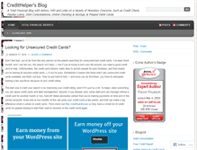 Tablet Screenshot of credithelper.wordpress.com