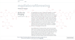 Desktop Screenshot of madlabcraftbrewing.wordpress.com