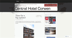 Desktop Screenshot of centralhotelcorwen.wordpress.com