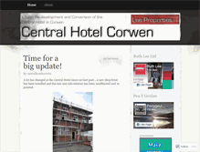 Tablet Screenshot of centralhotelcorwen.wordpress.com