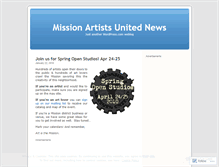 Tablet Screenshot of missionartistsunited.wordpress.com