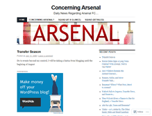 Tablet Screenshot of concerningarsenal.wordpress.com