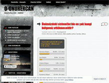Tablet Screenshot of oonurercan.wordpress.com