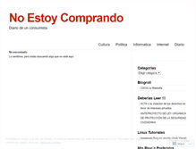 Tablet Screenshot of noestoycomprando.wordpress.com