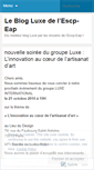 Mobile Screenshot of escpeapluxeinternational.wordpress.com