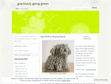 Tablet Screenshot of graciouslygoinggreen.wordpress.com