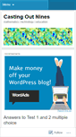 Mobile Screenshot of castingoutnines.wordpress.com