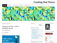 Tablet Screenshot of castingoutnines.wordpress.com