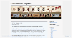 Desktop Screenshot of lectrolab.wordpress.com