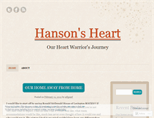 Tablet Screenshot of hansonsheart.wordpress.com
