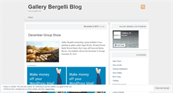 Desktop Screenshot of gallerybergelli.wordpress.com