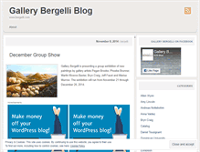 Tablet Screenshot of gallerybergelli.wordpress.com