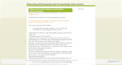 Desktop Screenshot of nithyanandacult.wordpress.com