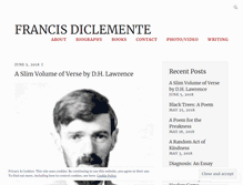 Tablet Screenshot of francisdiclemente.wordpress.com