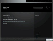 Tablet Screenshot of meganoag.wordpress.com