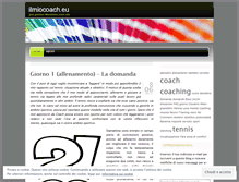 Tablet Screenshot of ilmiocoach.wordpress.com