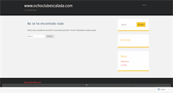 Desktop Screenshot of ochoclubescalada.wordpress.com