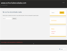 Tablet Screenshot of ochoclubescalada.wordpress.com