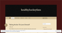 Desktop Screenshot of healthyhockeyfans.wordpress.com