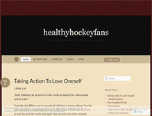 Tablet Screenshot of healthyhockeyfans.wordpress.com