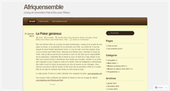 Desktop Screenshot of afriquensemble.wordpress.com