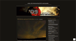 Desktop Screenshot of 2009astronomia.wordpress.com