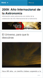 Mobile Screenshot of 2009astronomia.wordpress.com