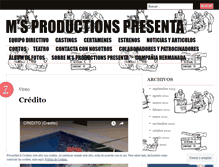 Tablet Screenshot of msproductionspresenta.wordpress.com