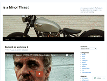 Tablet Screenshot of isaminorthreat.wordpress.com