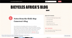 Desktop Screenshot of bicyclesafrica.wordpress.com