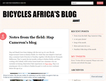 Tablet Screenshot of bicyclesafrica.wordpress.com