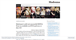 Desktop Screenshot of madonnathemusic.wordpress.com