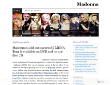 Tablet Screenshot of madonnathemusic.wordpress.com