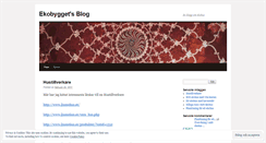 Desktop Screenshot of ekobygget.wordpress.com
