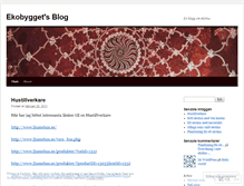 Tablet Screenshot of ekobygget.wordpress.com