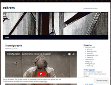 Tablet Screenshot of exkrem.wordpress.com