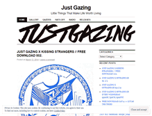Tablet Screenshot of justgazing.wordpress.com