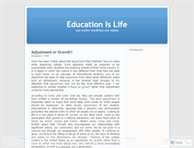 Tablet Screenshot of educationislife.wordpress.com