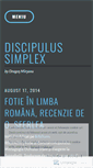 Mobile Screenshot of discipulussimplex.wordpress.com