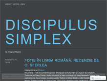 Tablet Screenshot of discipulussimplex.wordpress.com