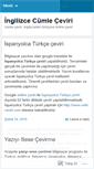 Mobile Screenshot of ingilizcecumleceviri.wordpress.com