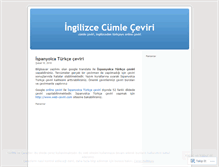 Tablet Screenshot of ingilizcecumleceviri.wordpress.com