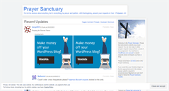 Desktop Screenshot of prayersanctuary.wordpress.com