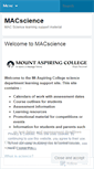 Mobile Screenshot of macscience.wordpress.com
