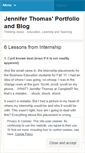 Mobile Screenshot of jenn2thomas.wordpress.com