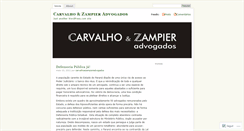 Desktop Screenshot of carvalhoezampieradvogados.wordpress.com