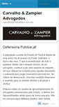 Mobile Screenshot of carvalhoezampieradvogados.wordpress.com