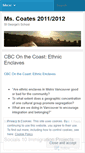 Mobile Screenshot of mscoates20112012.wordpress.com