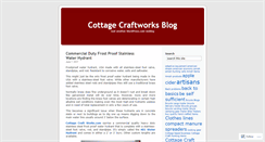 Desktop Screenshot of cottagecraftworks.wordpress.com